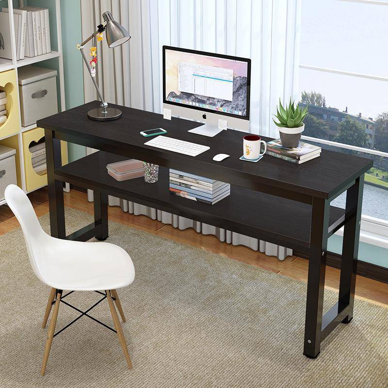 用卧室长方桌简易家办公桌子电桌脑桌简约长条桌ICI靠墙窄形桌学