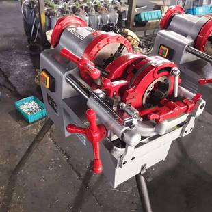 2锌寸机不锈钢管电道动套丝机金属管道914开牙镀管绞丝机