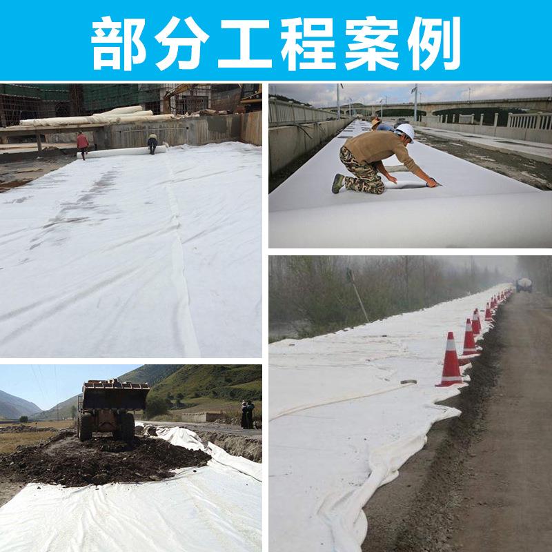 白色土UVP工纺布透水工程布路面护保无布桥湿梁护坡养工程毛毡布