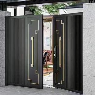简约新中式大铝合金门464庭院门农村自建房别墅院中花园式入户庭