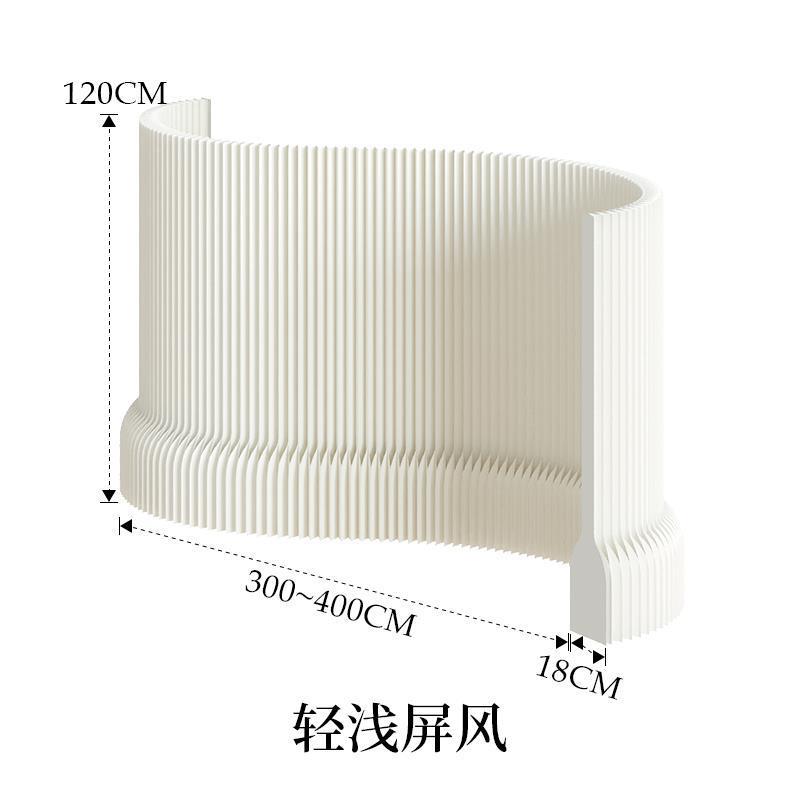 分轻型风琴隔板纸墙办公播玄关轻浅屏风挡板隔直间背景隔断风琴室