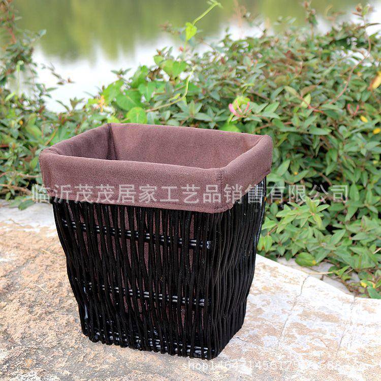 柳TCP物有编脏衣篮藤编收纳箱大号脏衣篓脏衣服衣收盖纳筐居家收