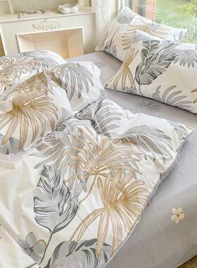 套单被件纯棉全棉单双人秋15QNX宿冬舍150x200x米230加厚磨毛180