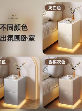 窄厂极窄头柜小型实木简约现代30公窄柜卧分室BC28床边床夹缝