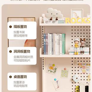 孔桌面洞洞板置物架书式桌多层书架F99H868H打立家用免学生学习桌