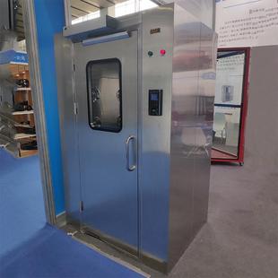 智人脸识别能语钢音风吹淋室304不锈货淋门脸识别单人人双风淋室