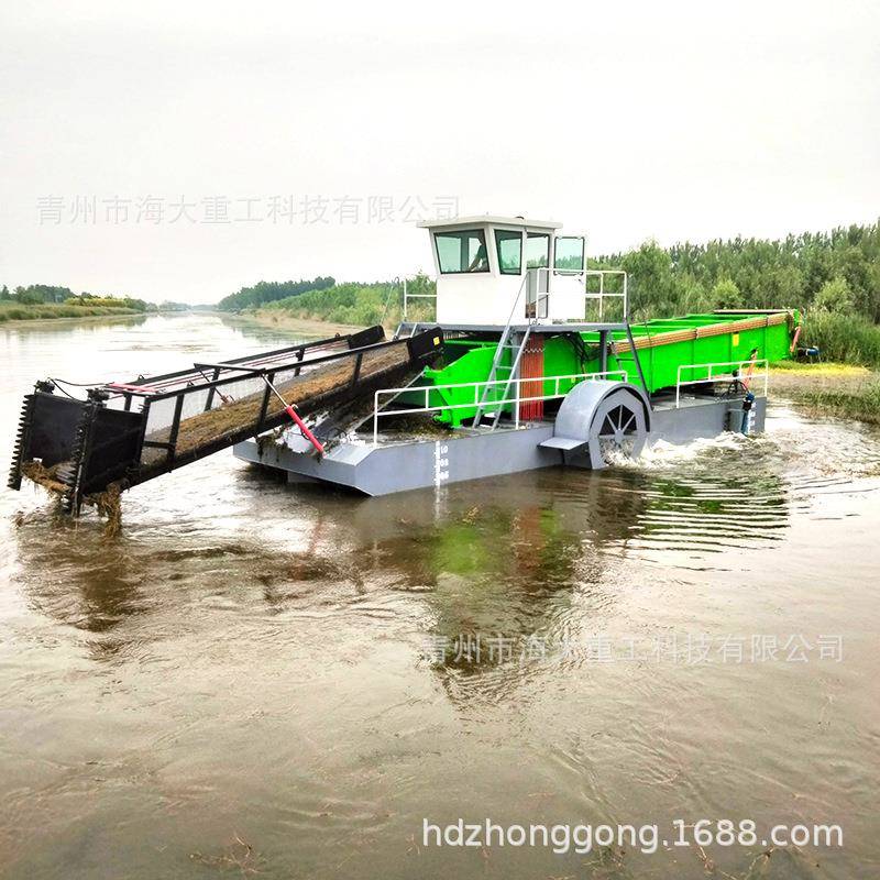 水除草船水面垃圾打捞船景区公园内河程保洁船杂面草清MBB工理船