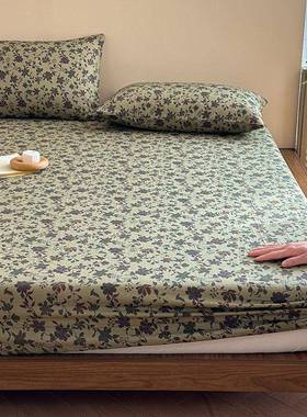 A类垫OOL纯棉双层纱床笠罩0单件10加厚床罩榻榻米床保护全包床套