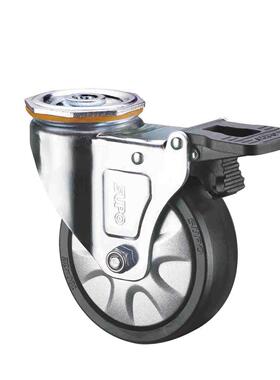 SUPO向6Z03S-03A寸带双刹车荣顶PA孔尼龙万向脚轮Z03S-03A-150-66