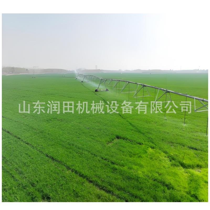 大型中心轴指针式溉喷灌机农田固浇地机械圆形定时针GHI移动之灌