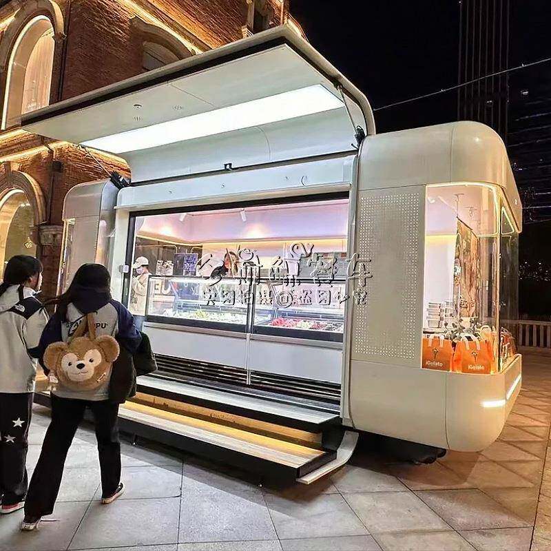 步入鸥门餐车堡露UDG营营地业街街景店车网翼红餐车夜市汉车水吧