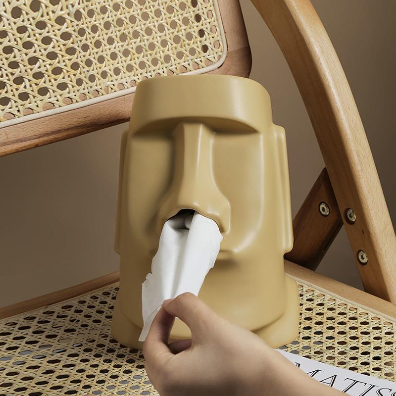 创意UGW抽脸纸巾盒客厅茶几家用抽纸象盒个性搞样板房怪装饰摆人