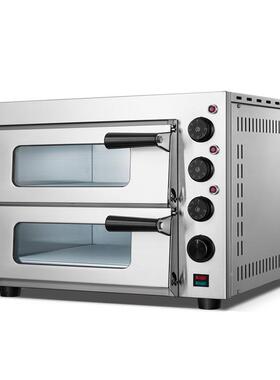 直单双层比萨烤箱披萨挞电销烤箱商用两层KOW二盘烘烘焙蛋烧饼烤