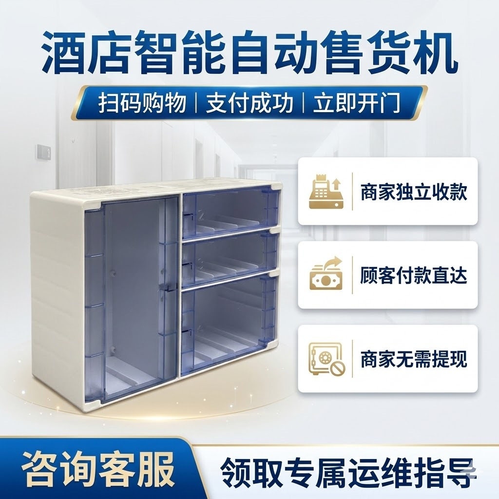 酒店商用售货机自助无人小型自动售卖格子柜智能全自动迷你