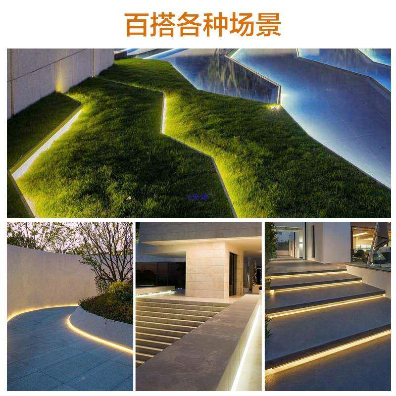 太阳能灯自粘户外防水室庭院阳台氛围外彩超亮带太阳能灯线串条灯
