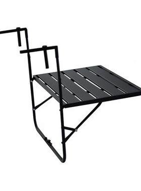 户外阳台杆栏铁艺挂闲桌家用简VLH约可折叠桌悬挂桌子休吧台桌茶