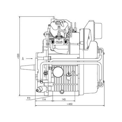 2Vk9518.8UOPw风冷柴油发动机发电机用开架配机