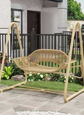 户外秋吊椅别墅庭院花摇椅露台阳台民宿外躺椅SDT网园红室双人吊