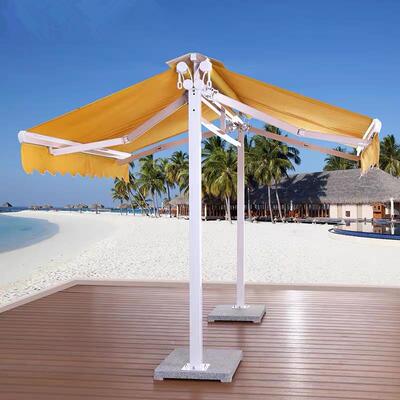 雨棚字蝴蝶蓬庭篷院曲臂式伸缩遮人开阳蓬阳台SWY-8925雨篷户外双