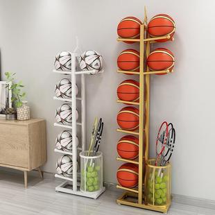 篮球收纳架家用足球类置球架乒乓网球羽毛球拍运动健身用品收纳筐