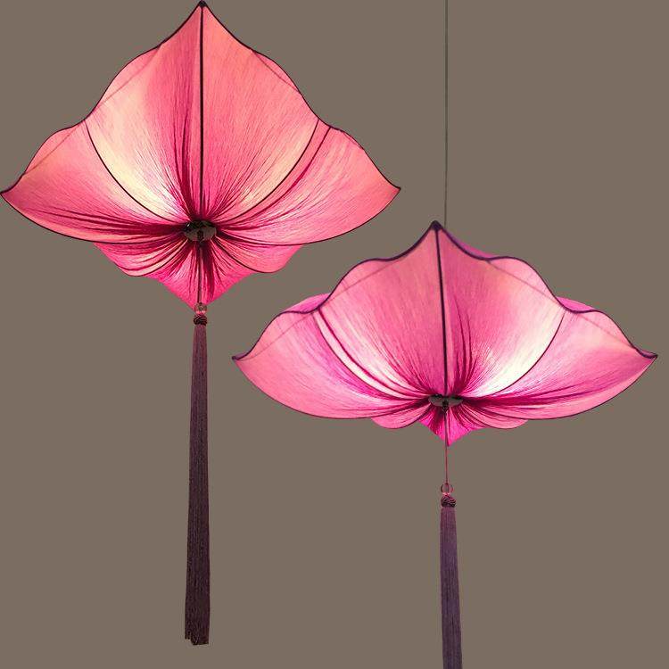 DM-6631厂家新中式火锅店荷红具叶吊布灯艺茶餐厅灯笼古典茶楼荷,家装灯饰光源,智能吊灯,淘宝优惠券,粉丝福利购,淘宝优惠卷