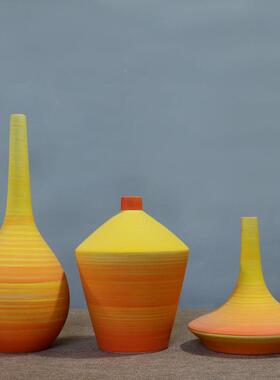 新中陶瓷花瓶摆式件客厅酒柜餐台52682面花插花样桌器板房玄关软