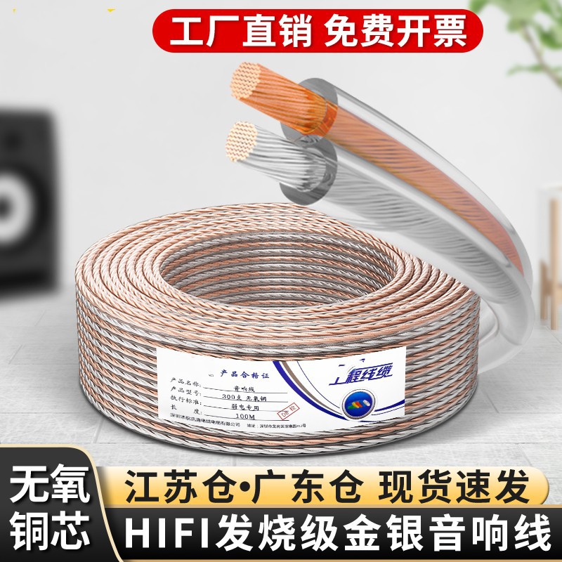 发烧级无氧铜双向喇叭线定制