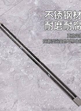 极线性型304不淋33389锈长钢条地漏浴房干湿分离防窄臭隐形线条中