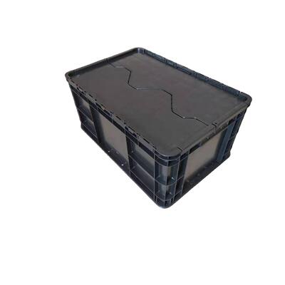 无锡600?4?00280防带盖静电塑料箱电子电静电KJA周转箱器LRH物流