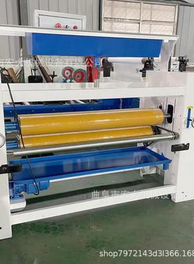 密度细木工板PV白乳胶涂胶机双面动滚涂EAGC自断膜板保护膜覆膜机