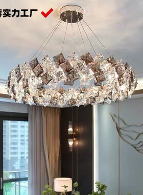 意轻奢吊灯水21609晶吊灯档奢华客厅灯现代简约高大气卧个室灯性