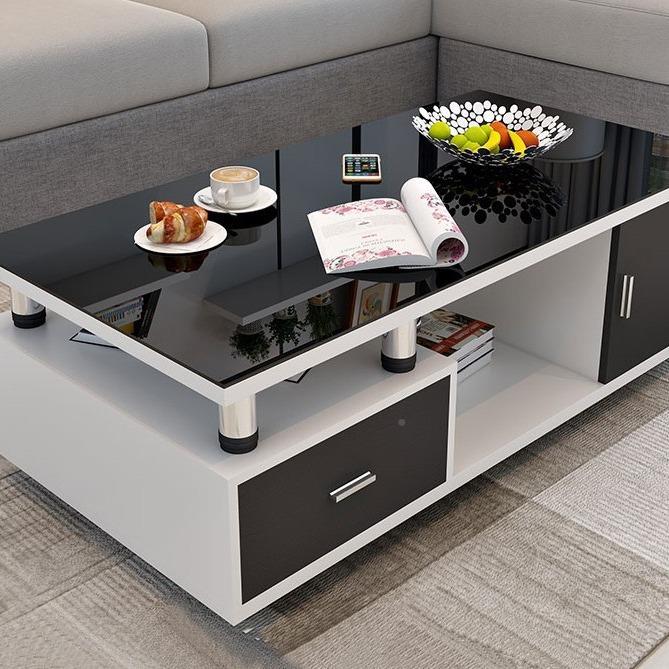 NIT早藏图小户型客厅酒公寓储电店柜茶几组合视玻璃套装组合套装