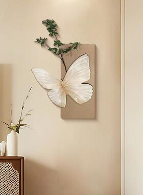 厅立体中古画风客装饰墙WIU面转角创意餐厅挂角件拐墙上挂画蝴蝶6