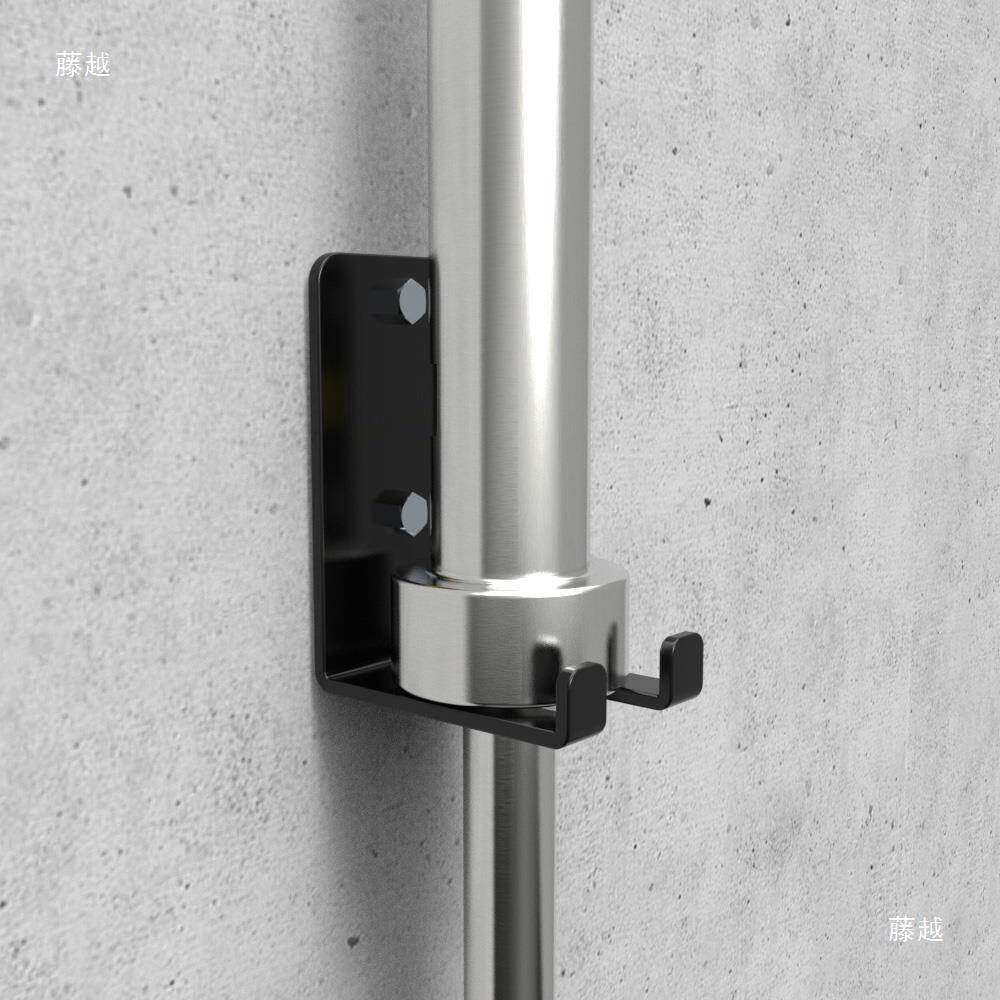 挂奥杆架子壁安装杠铃杆挂架壁硬件拉杆收纳架健身器墙材92148配