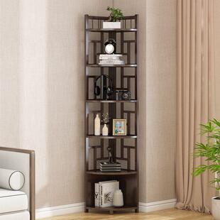 墙角书置架三角形转架角柜卧物室转角架多层超大体收86190纳架子