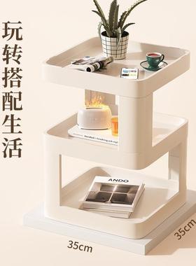 简塑料头柜床边置物架VXU替室代简约现代家用卧小桌子床ABS易收纳