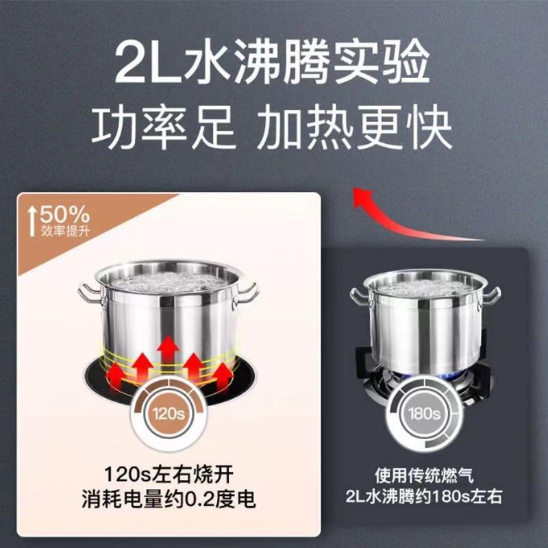 商用电磁炉多头四头电陶炉大功率3500W多眼柜式煲仔炉六眼电磁灶