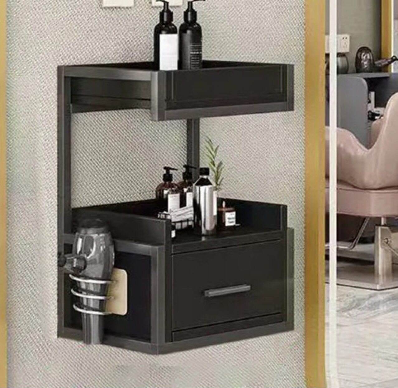 壁挂理发店抽屉式工具柜
