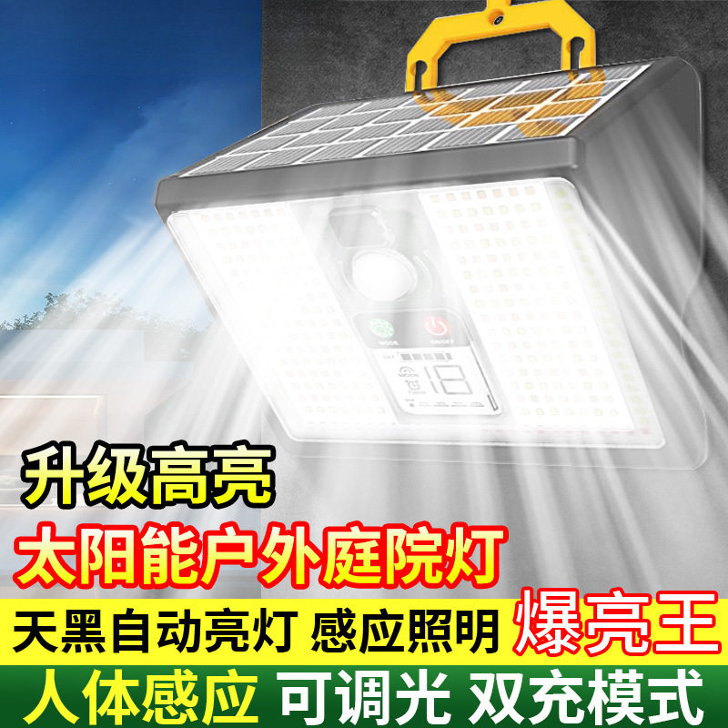 LED太阳能户外防水人体感应壁灯