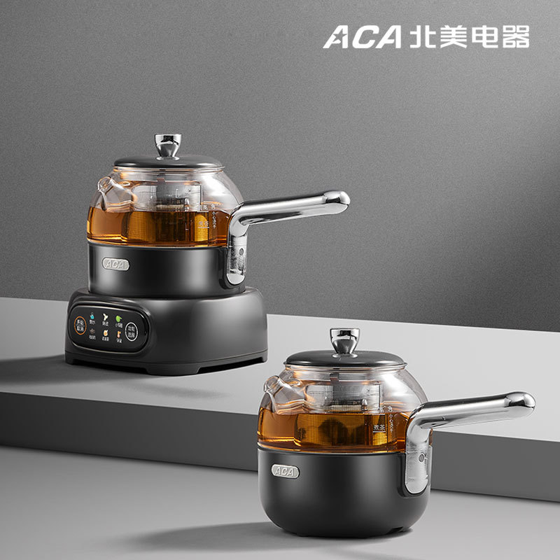 ACA自动家用煮茶器小青柑陈皮专用泡茶壶小气泡全玻璃烧水养生壶