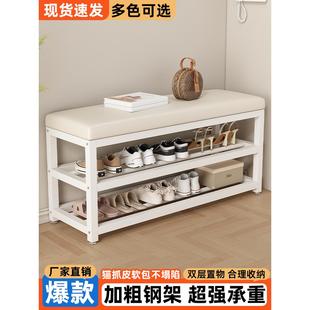 柜轻奢可坐 凳软包坐垫一体玄关进门鞋 换鞋 凳家用门口简约入户穿鞋