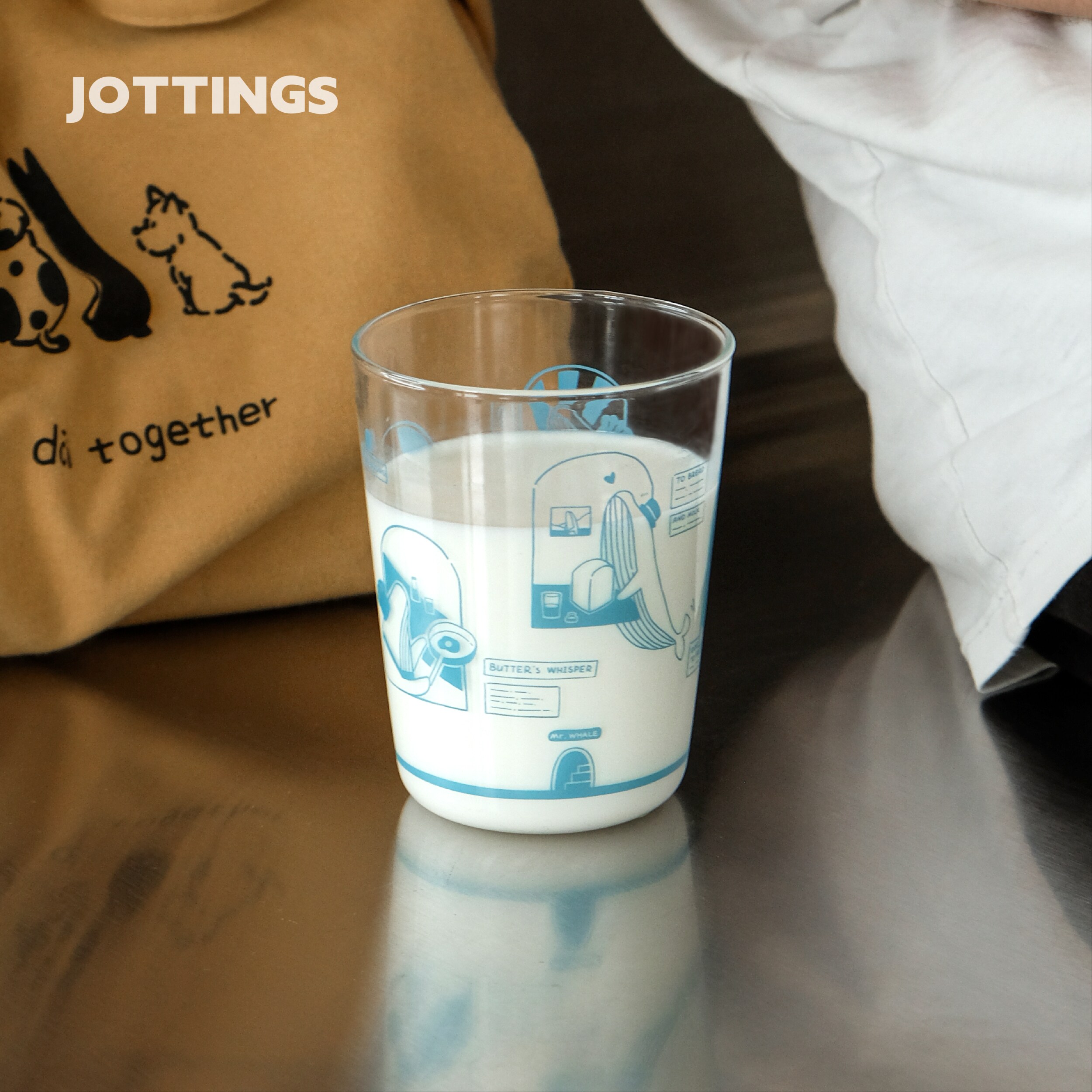 拾杂原创「鲸鱼先生」大容量高硼硅玻璃杯清新冷饮咖啡杯牛奶杯