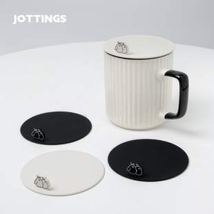 【拾杂】食品级硅胶水杯盖通用防尘配件耐高温马克杯玻璃杯盖子