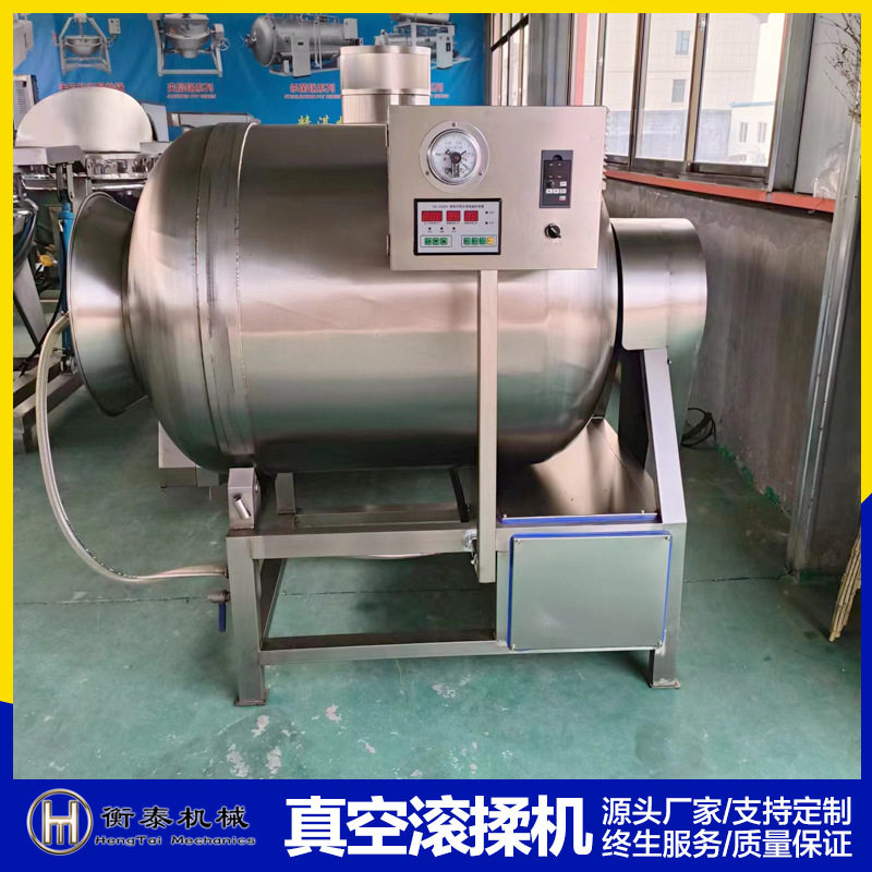 真空滚揉机炸鸡腌牛肉搅拌机商用肉制品腌制裹浆全自动大型腌肉机图片