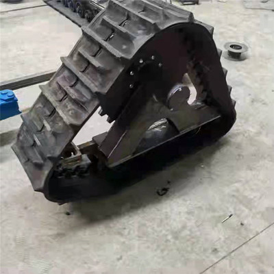 改装玉米收割机三角履带 农用车链轨式底盘 玉米收割机用三角履带