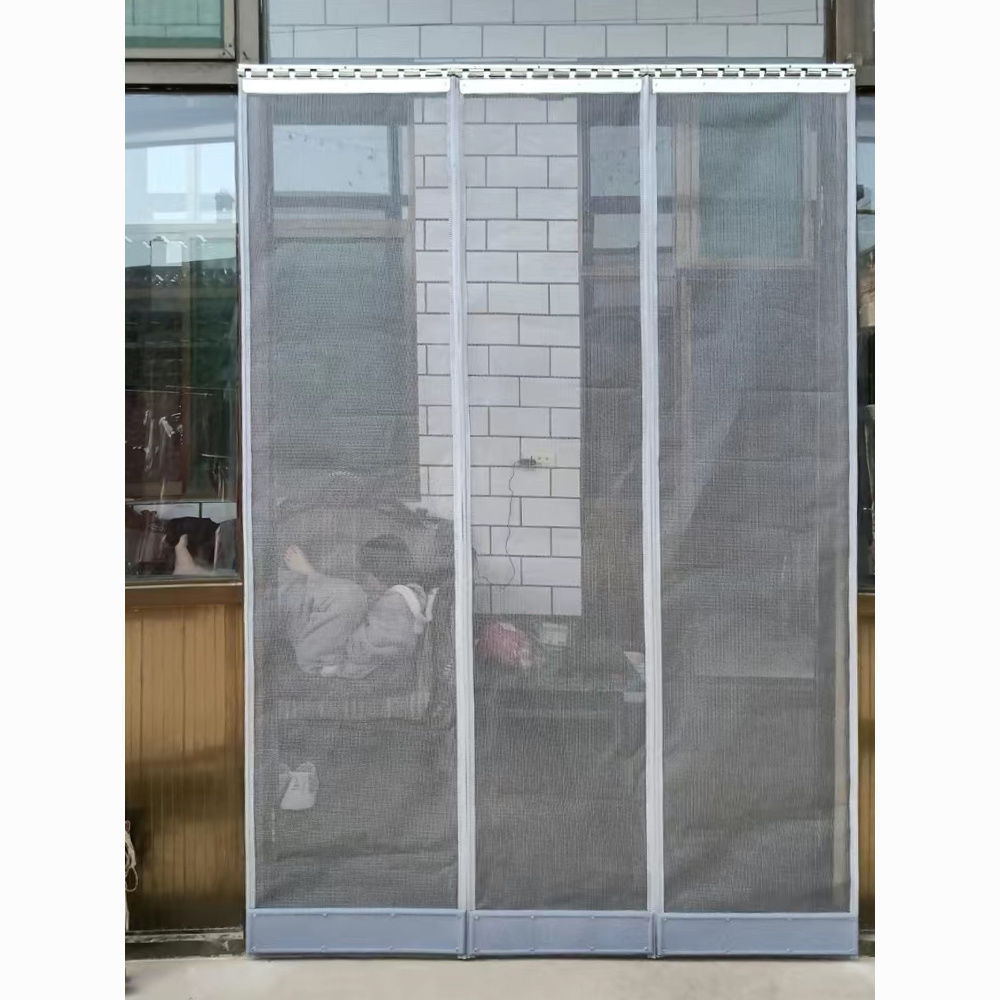 纱网通风门帘夏天大门口防挂帘家用磁性商铺饭店苍蝇蚊子自吸透气
