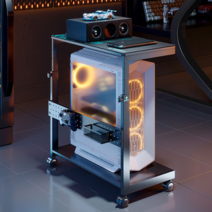 赛途电脑主机托架可移动调高海景房太阳神主机打印机置物架主机架