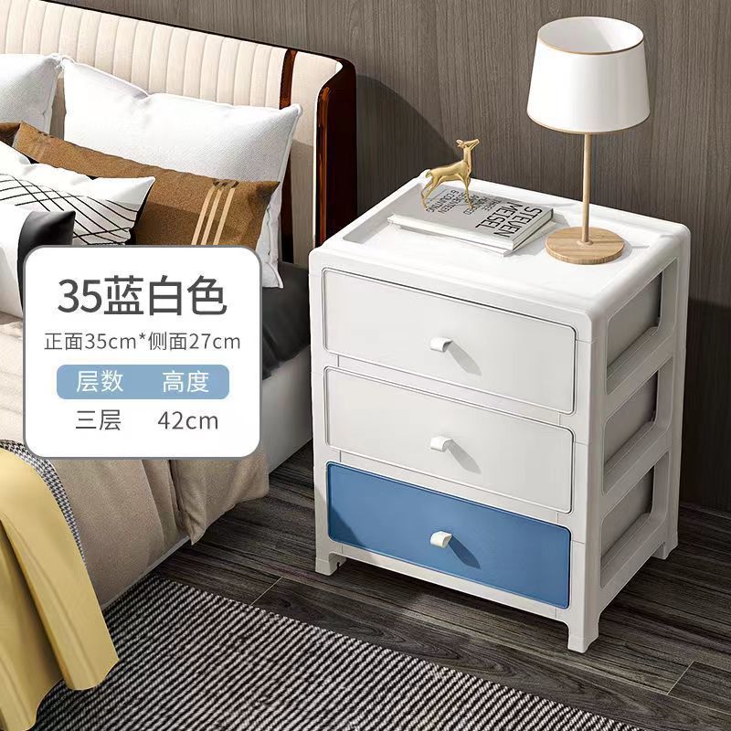 床头柜多功能房间卧室收纳柜多层抽屉厨房儿童宝宝落地储物柜ins