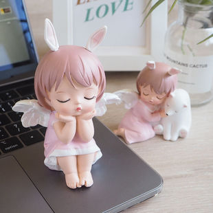 创意治愈系小摆件可爱家居客厅卧室桌面装 饰品房间少女心礼物摆设