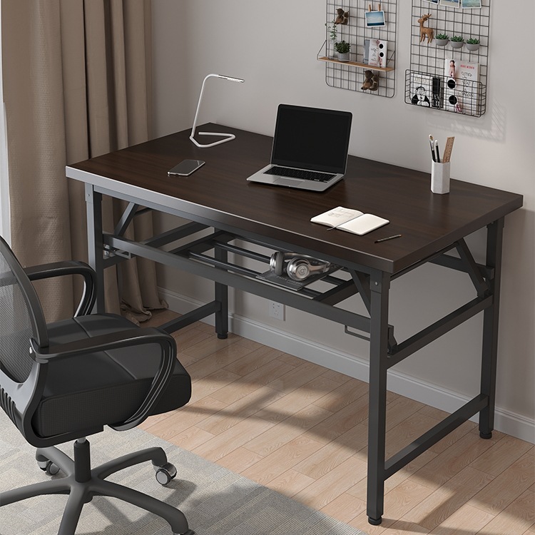 可折叠电脑桌台式书桌家用办公桌卧室小桌子简易学习写字桌长方形